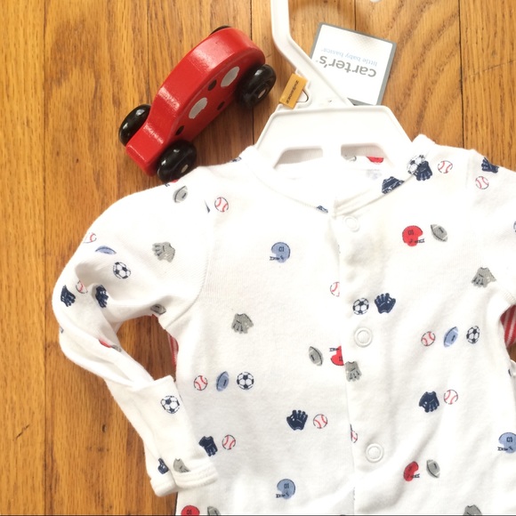 NWT Carter’s Newborn 4 Piece Boys Baseball Set - Picture 3 of 4